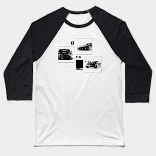 TOYOTA GT86 Black 'N White Archive Baseball T-Shirt